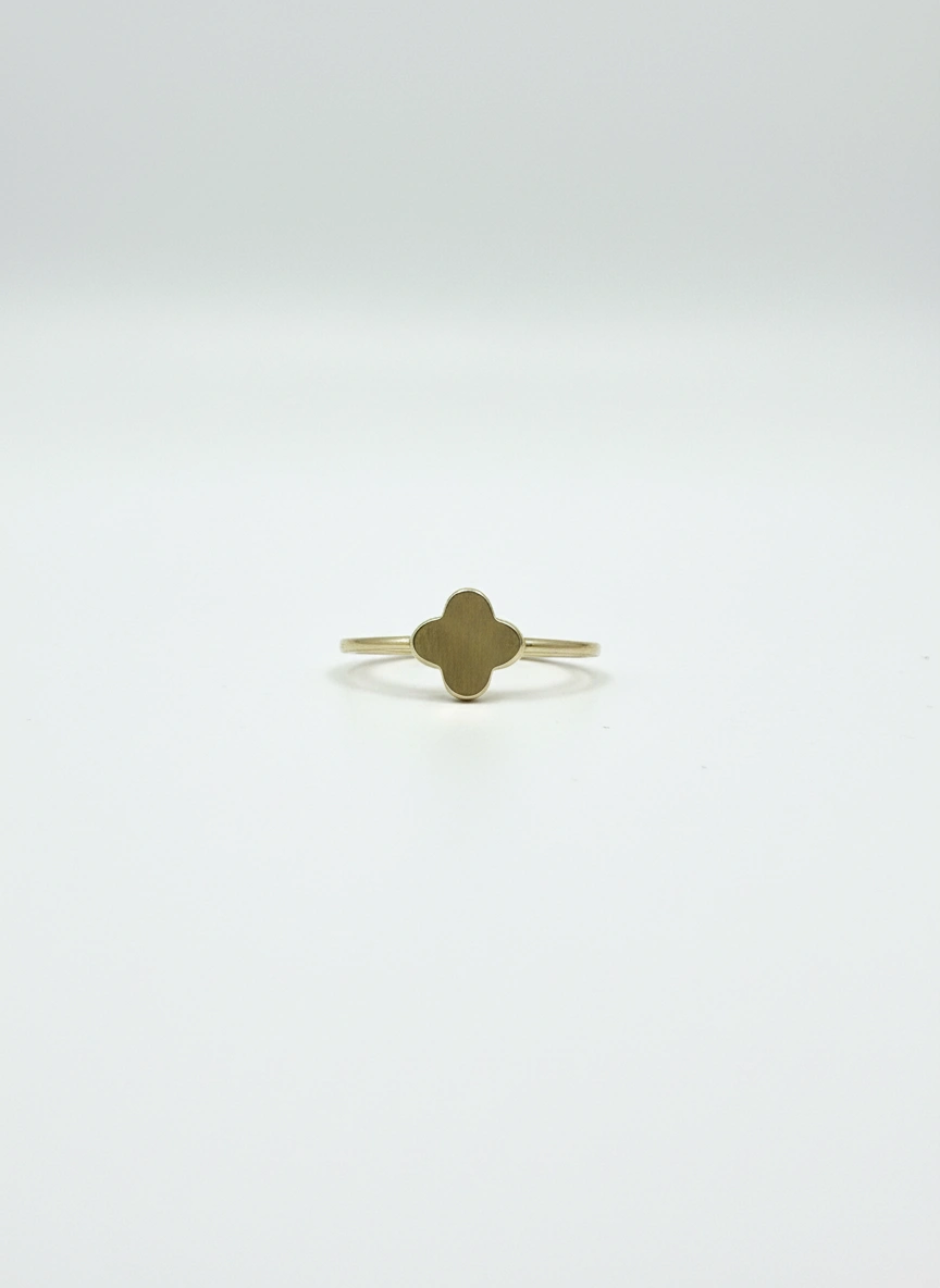 Mini clover ring 10k