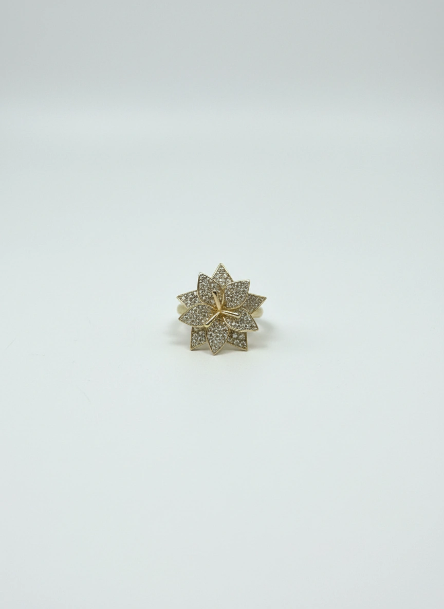 Flower  ring 10k