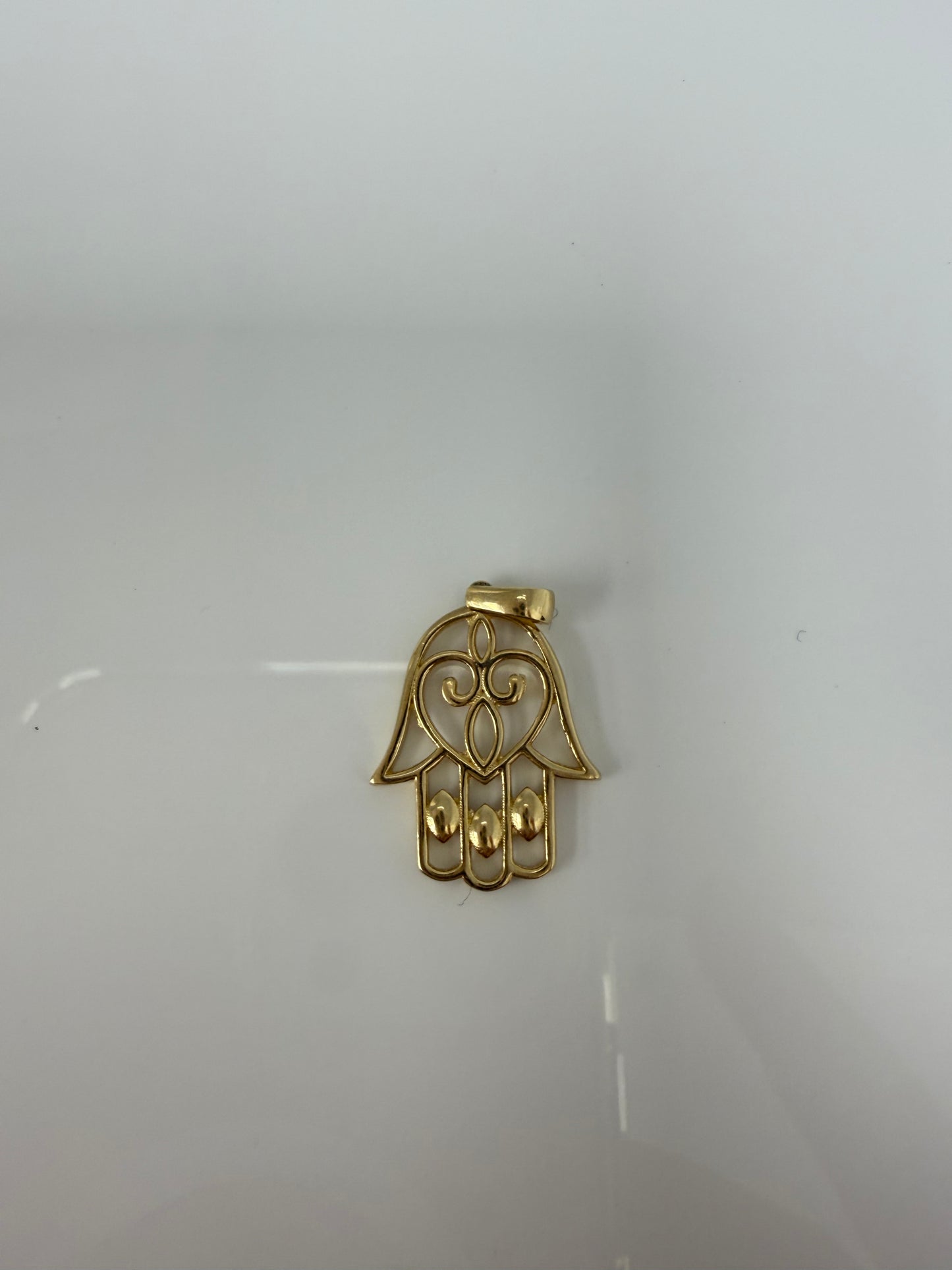 Dije de la mano de Fátima  14k