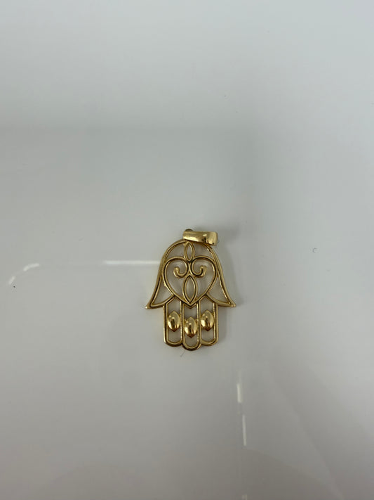 Dije de la mano de Fátima  14k