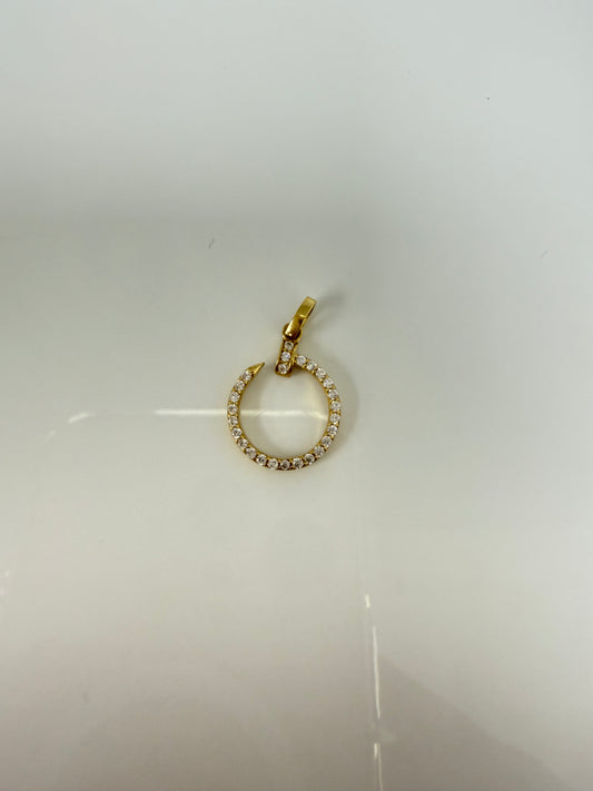 Dije de clavo pequeño 14k