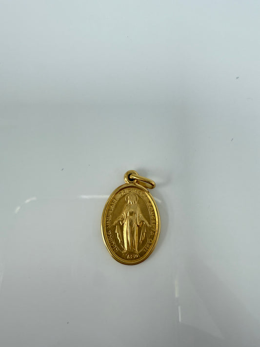 Dije de la milagrosa 14k