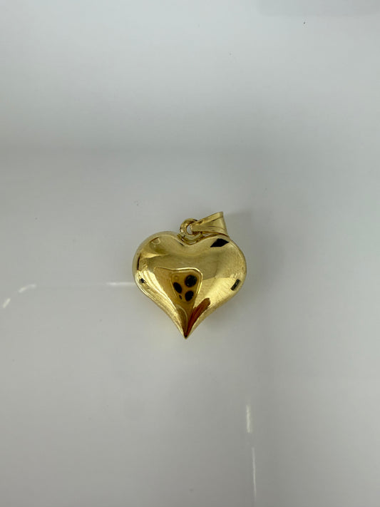Dije de corazón mediano liso 10k