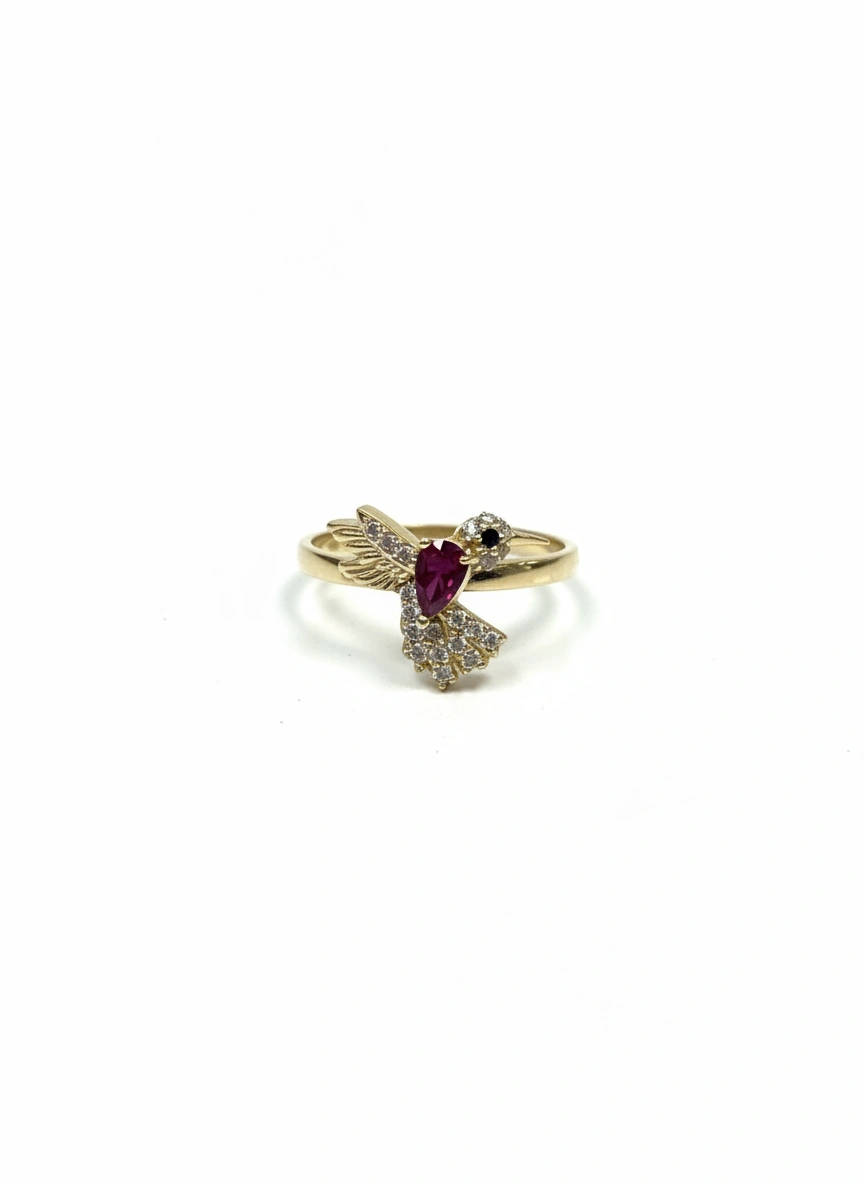 Hummingbird ring 10k