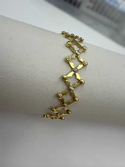 Pulsera anillo ajustable 14K