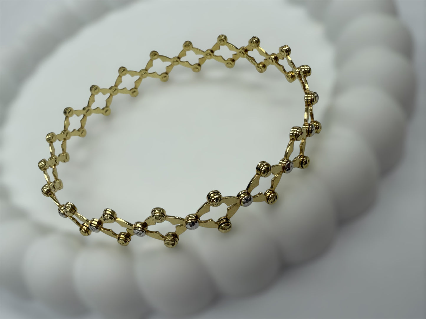 Pulsera anillo ajustable 14K
