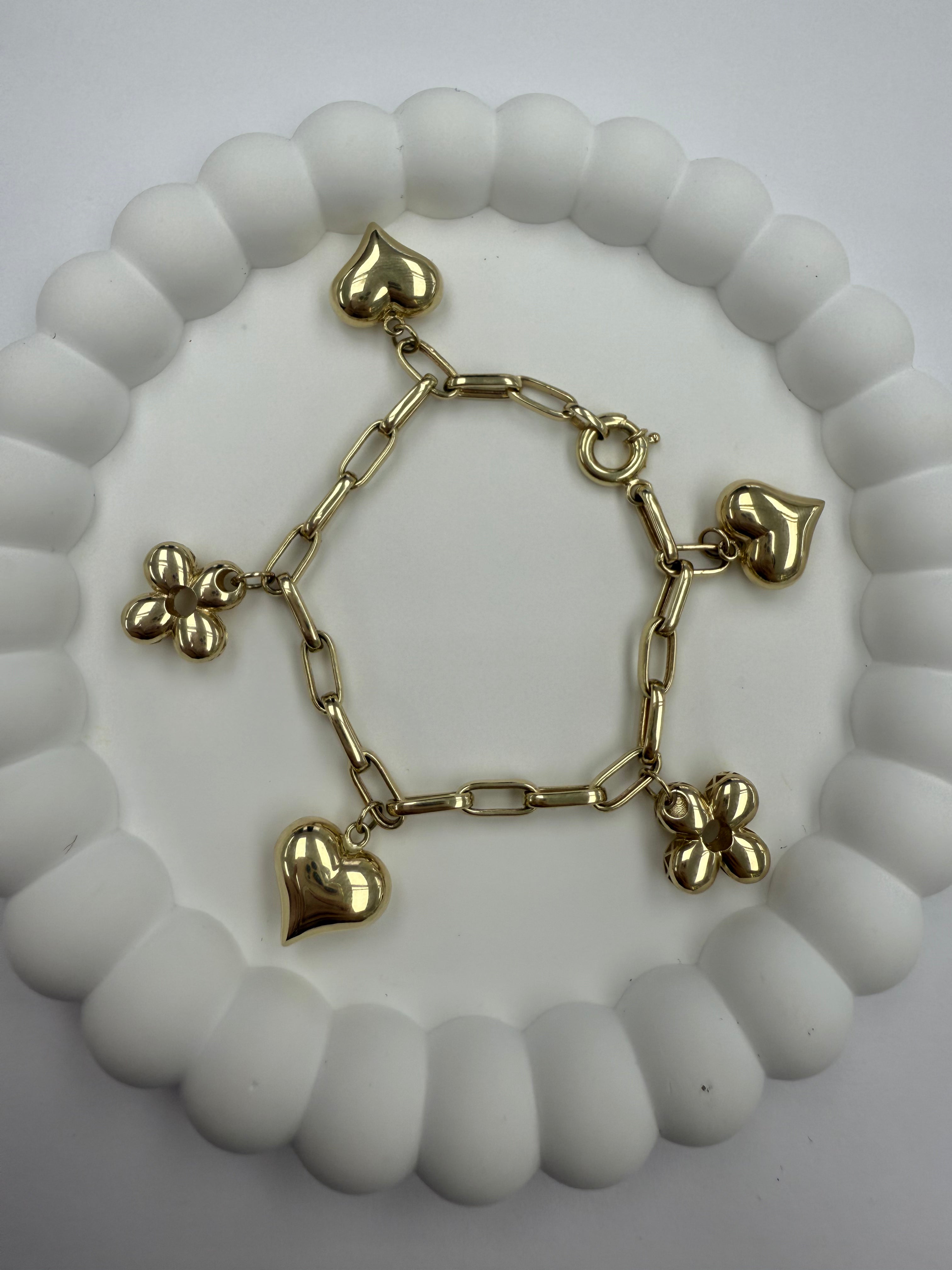 Pulsera con colgante 10K