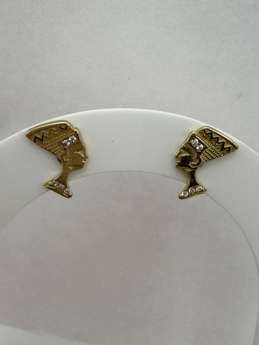 Aretes de nefertiti 10K
