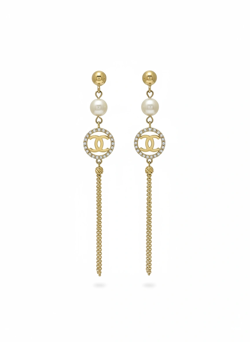 Hanging earrings 10K