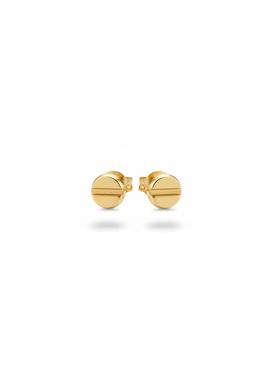 Card earrings 14K