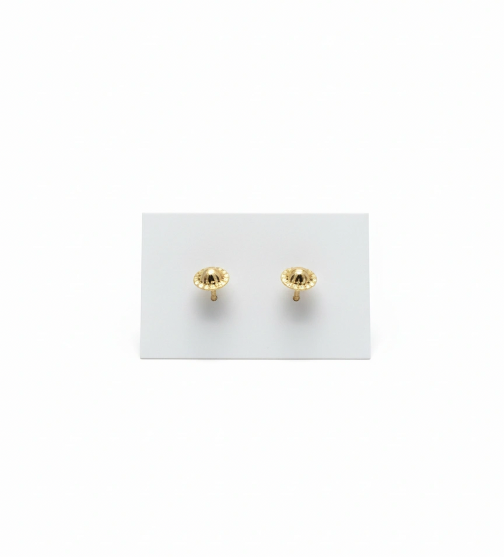 Flower earrings 14K