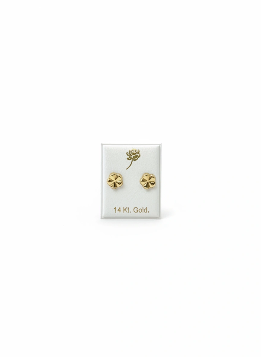 Flower earrings 14K