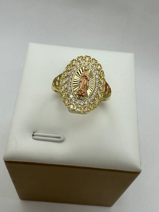 Anillo de la virgen de Guadalupe 10K