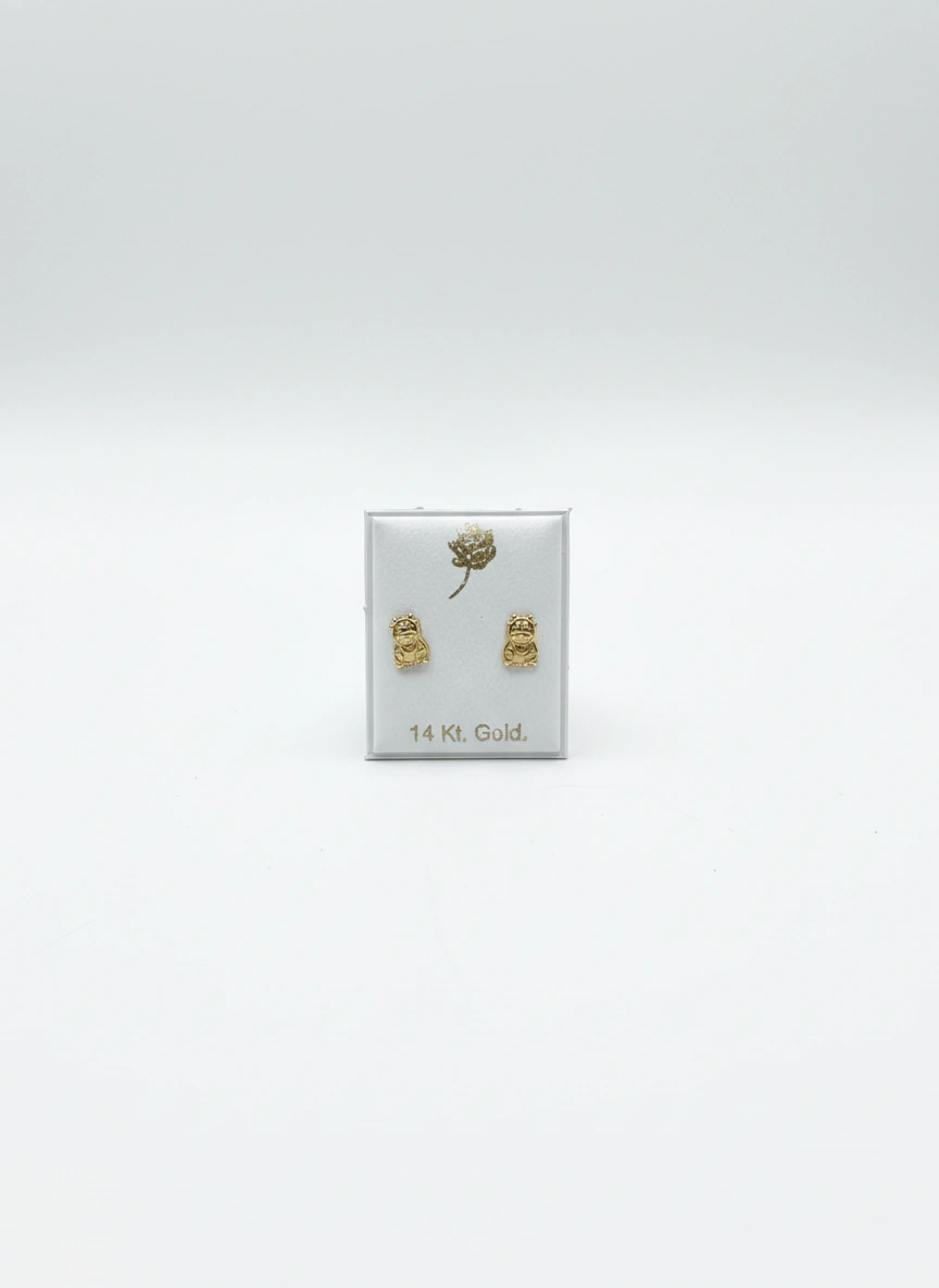 Aretes de vaca 14K