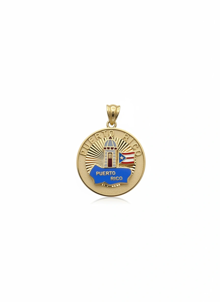 Dije de Puerto Rico 14k
