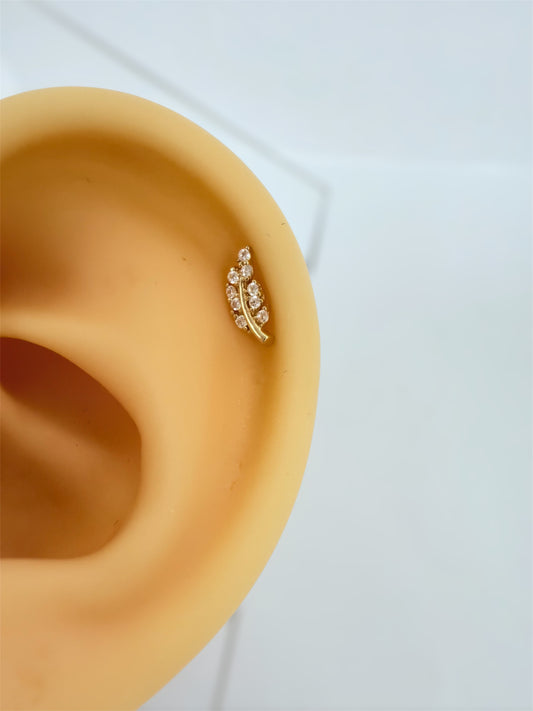 Piercing de cartílago 14k
