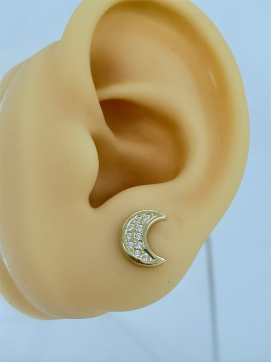Aretes de lunas 14K
