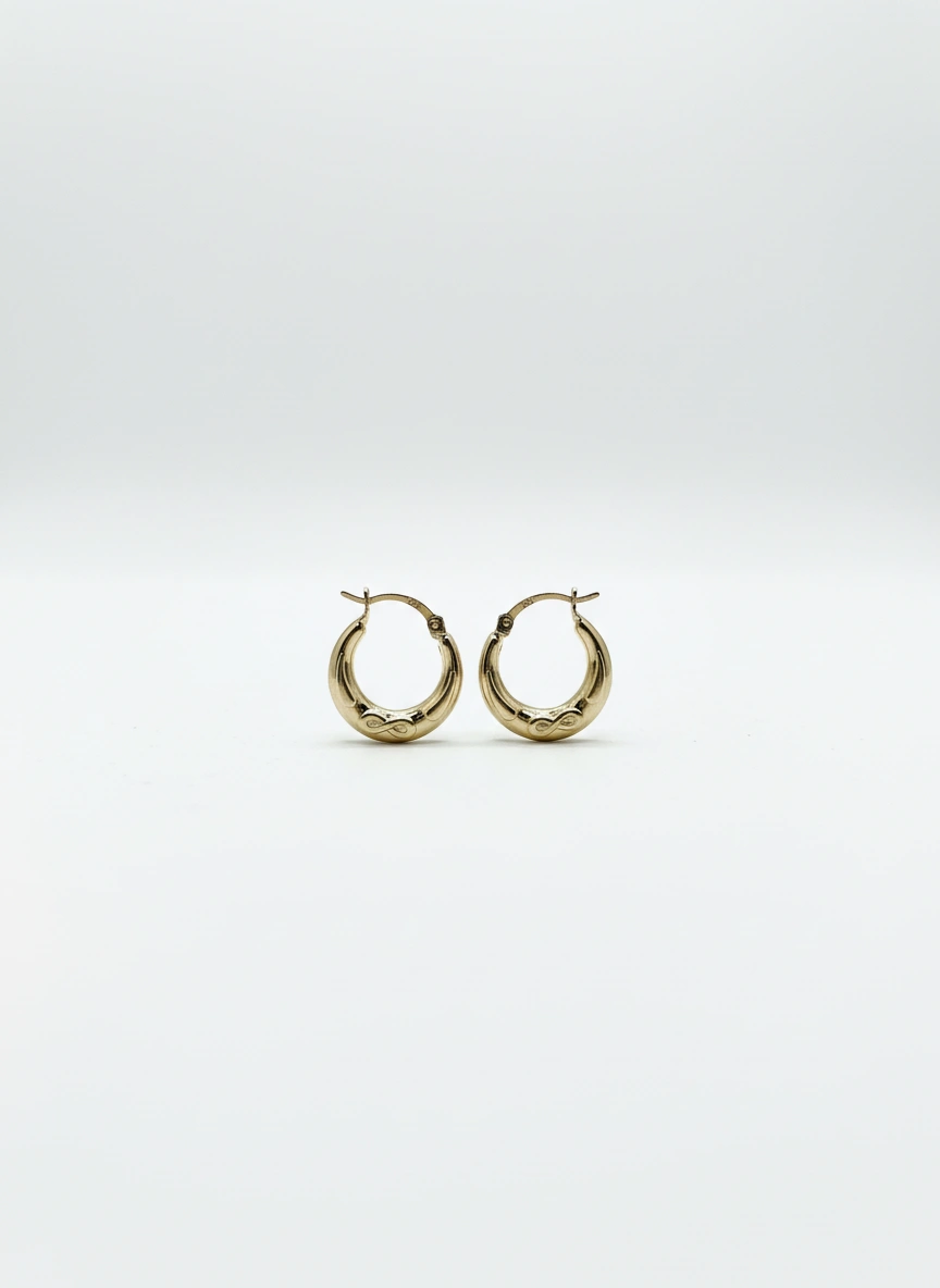 Hoop earrings 14k