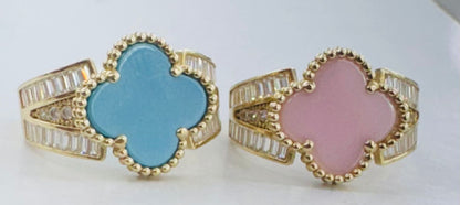 Anillo clover 14K