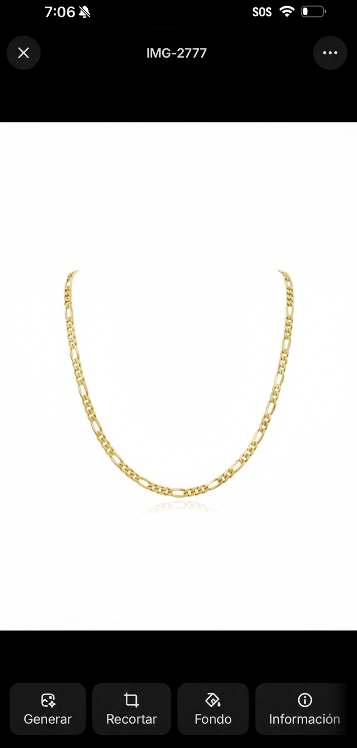 Cadena fígaro maciza 14k