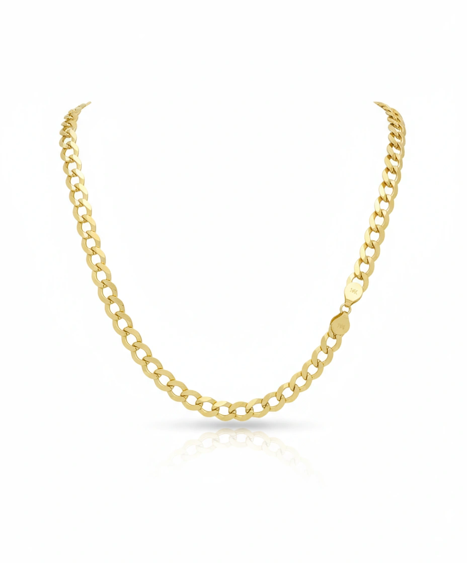 Cadena corte brillo 14K