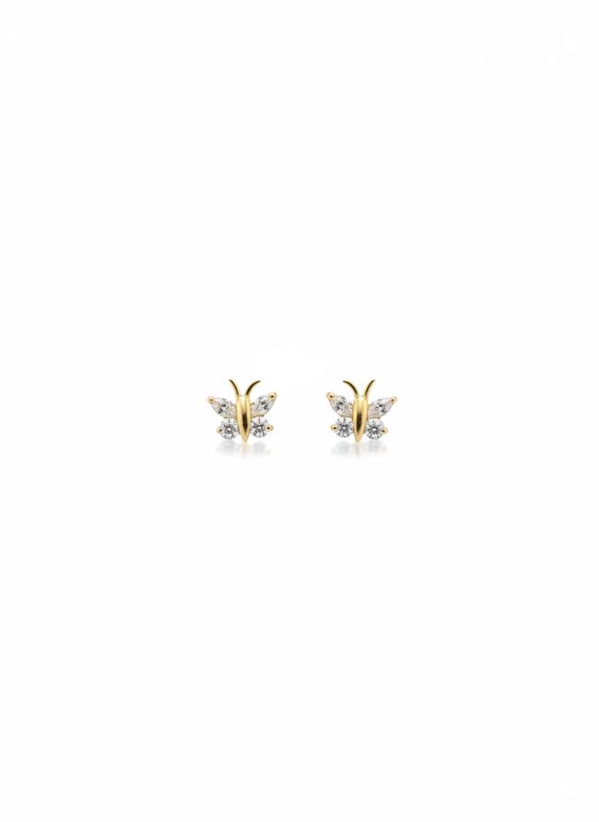 Butterfly Earrings 14k