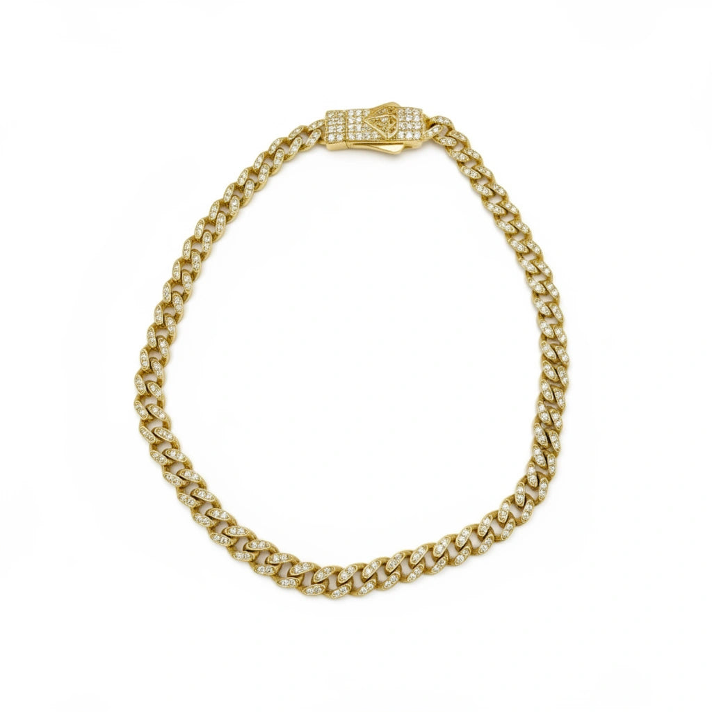 Pulsera Monaco con piedra 10k