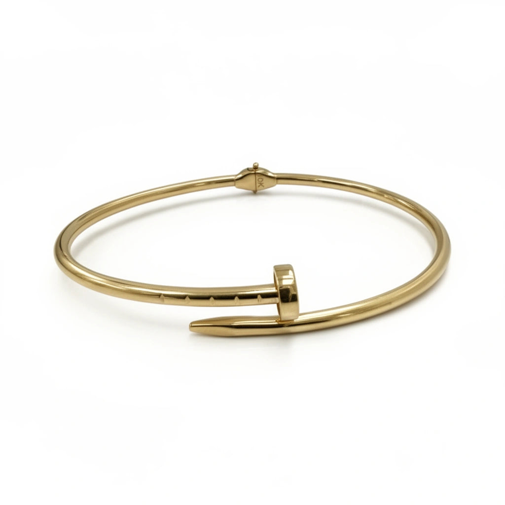 Pulsera clavo lisa 10k