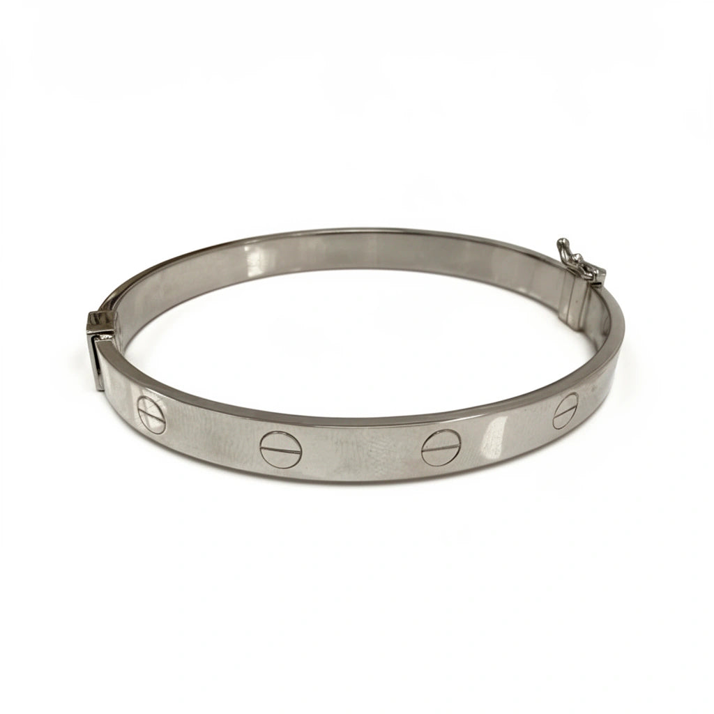 Pulsera carti oro blanco 10k