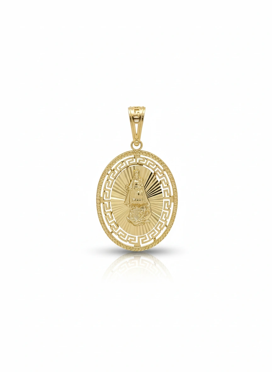 Dije de la virgen de la caridad14k