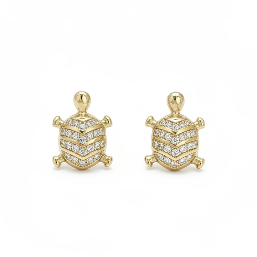 Aretes de tortuga 14K