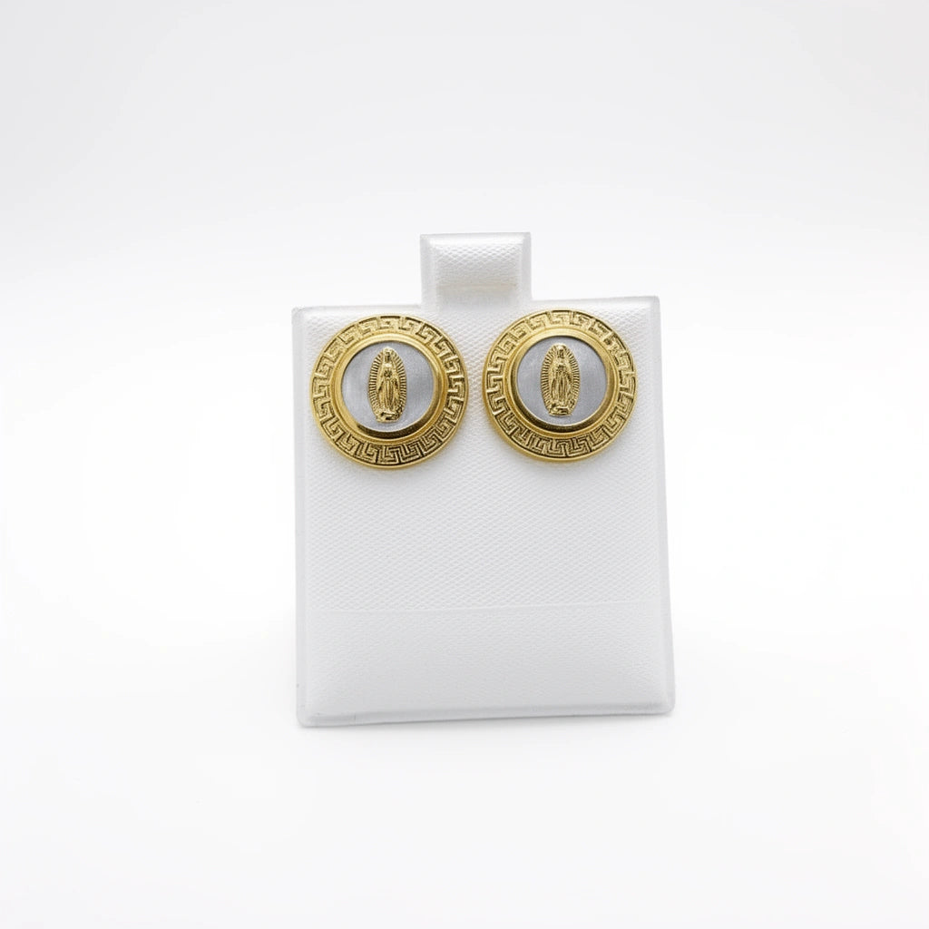 Aretes de la virgen de Guadalupe 10K