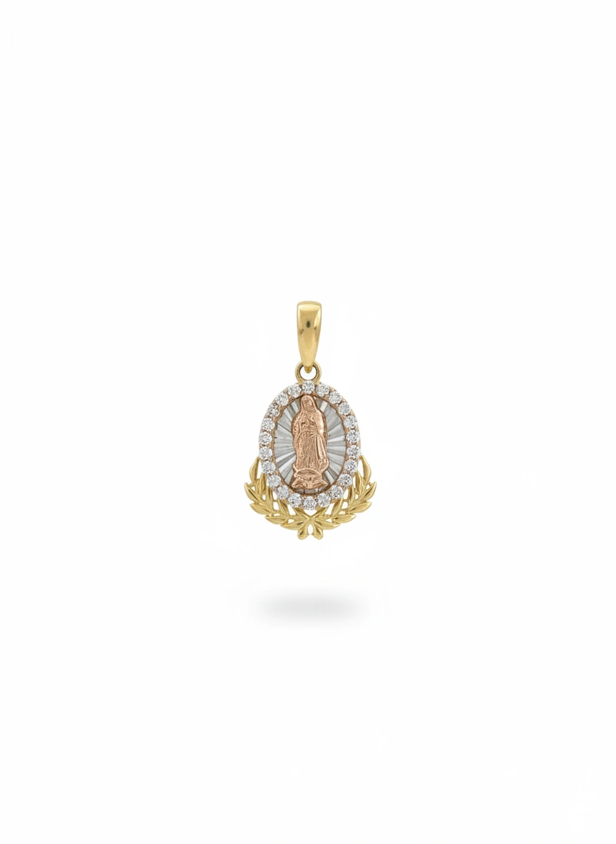 Dije de la virgencita de la caridad 14k