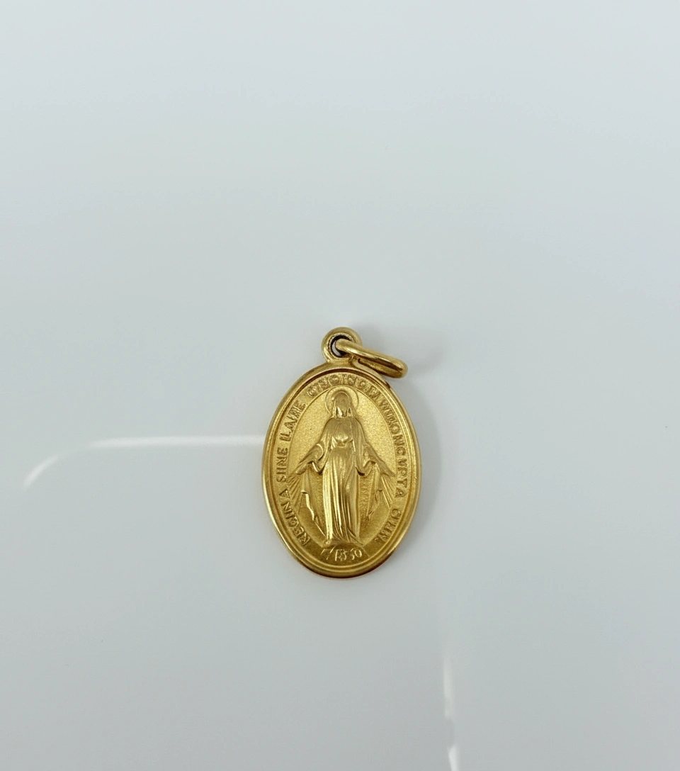 Dije de la milagrosa 14k