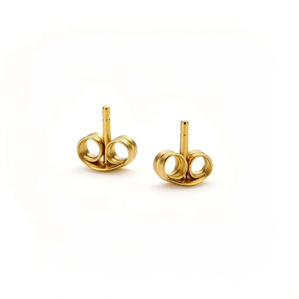 Aretes de flor 14K