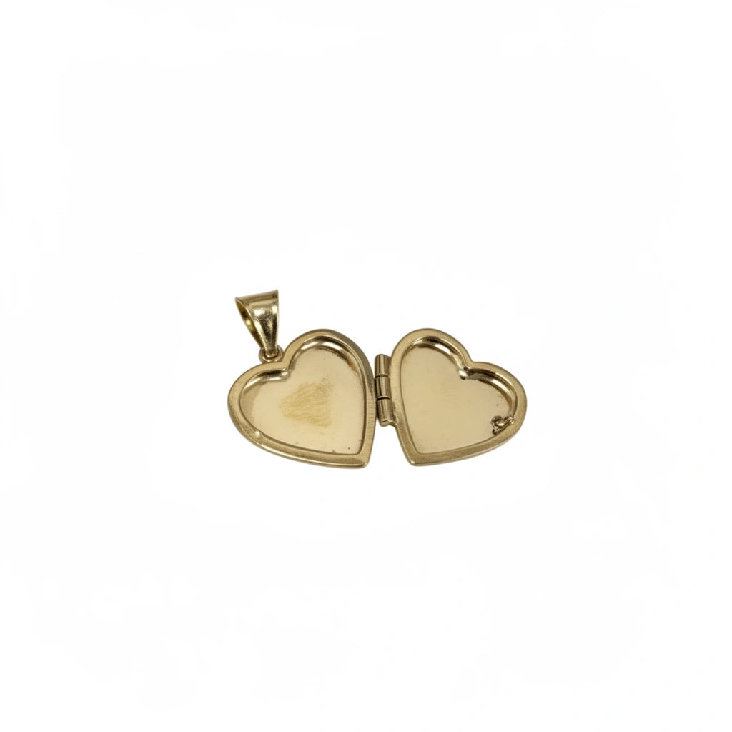 Relicario de corazon para personalizar 14k