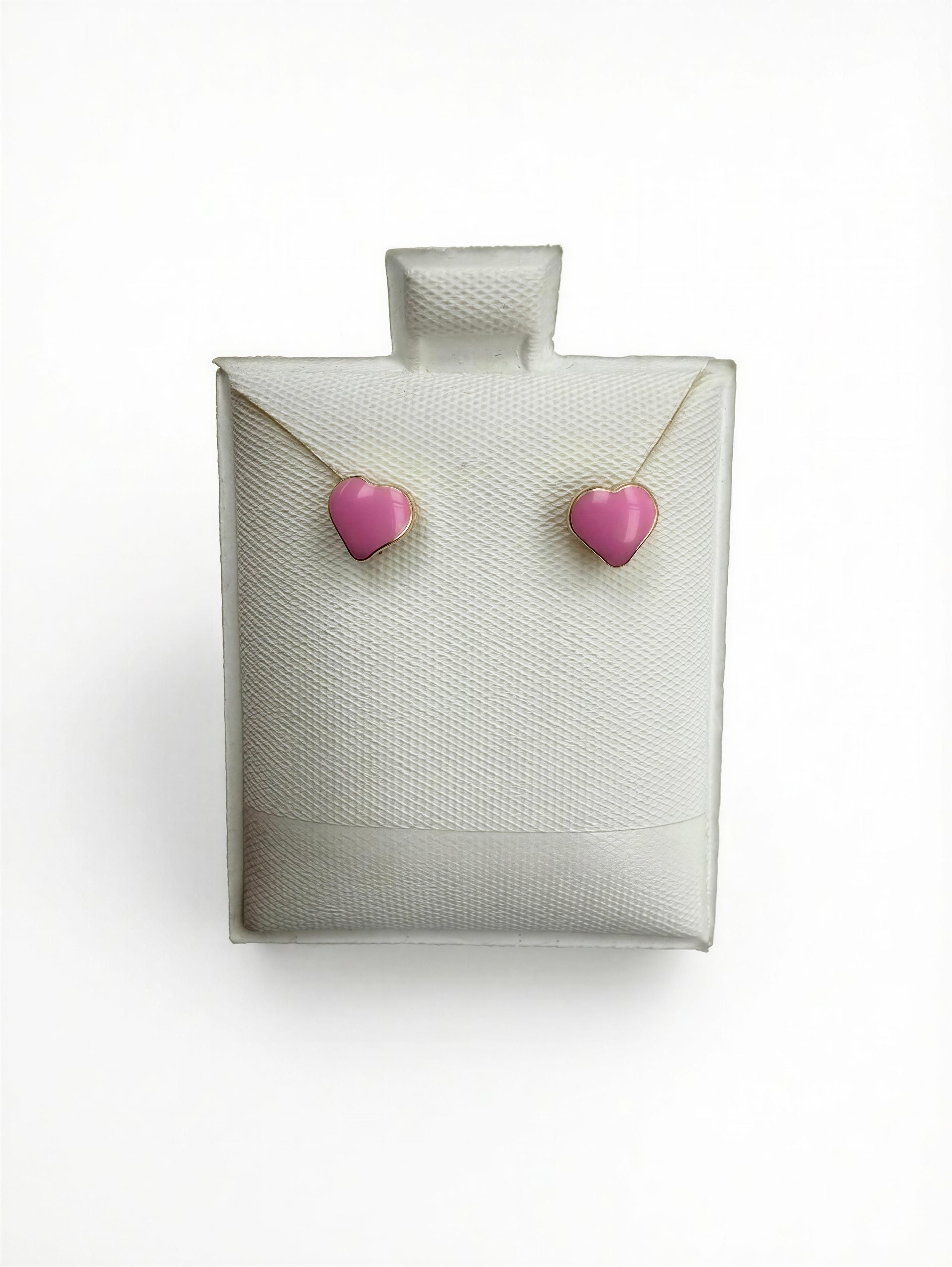 Aretes de corazón pequeños 14K