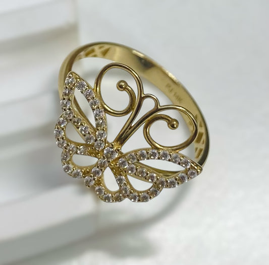 Anillo de Mariposa 14k