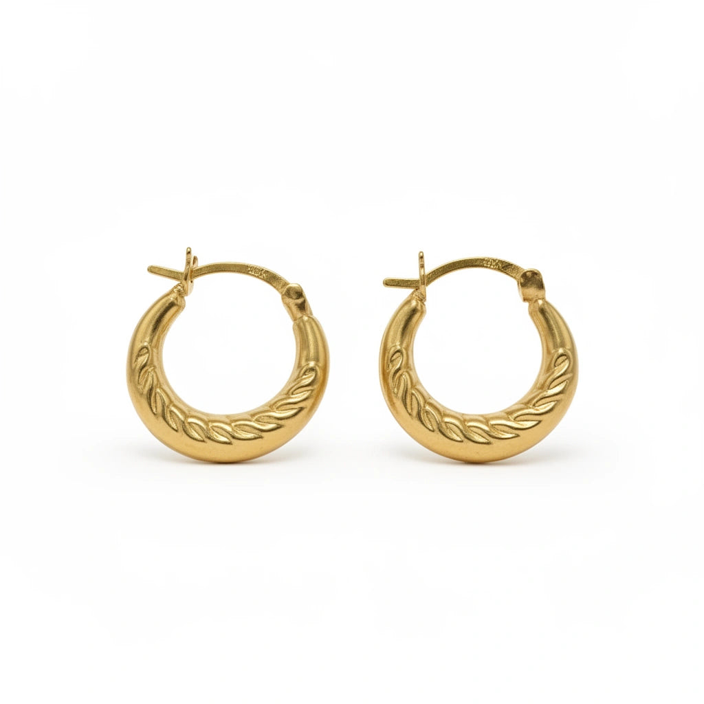 Argollas pequeñas 14k