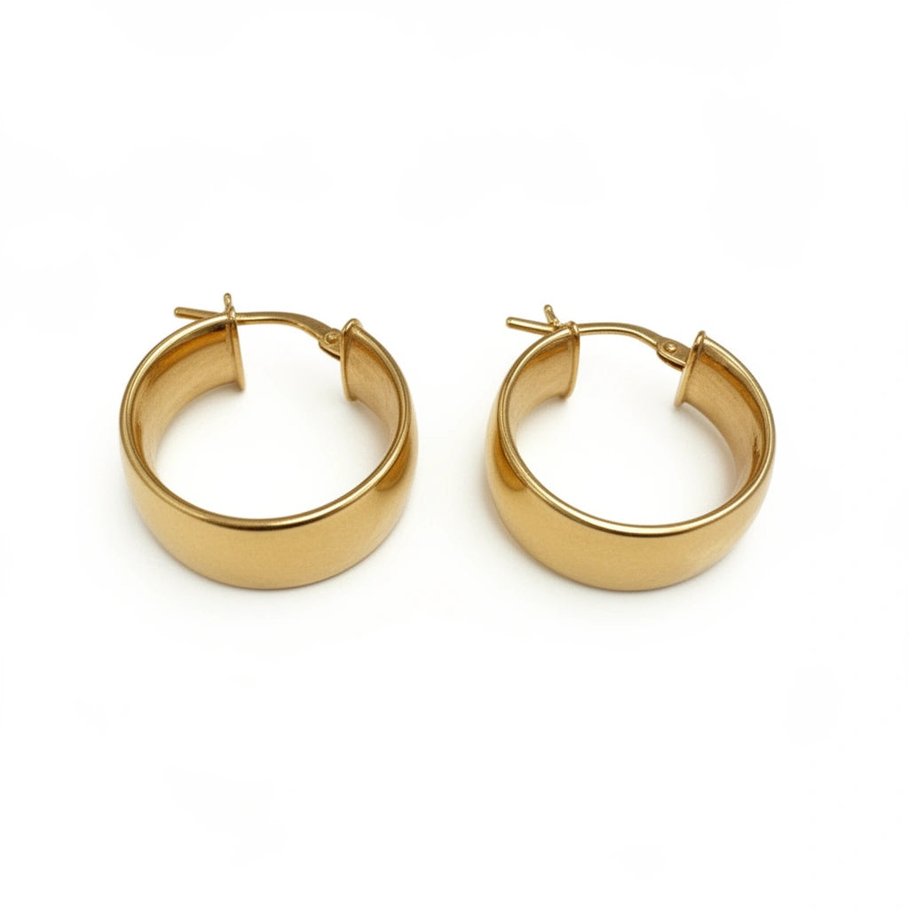 Argollas lisas 14k