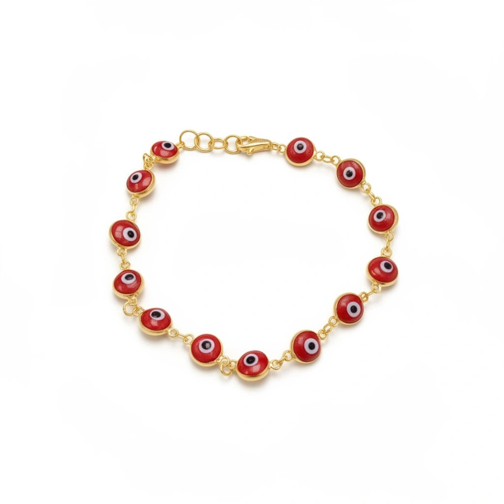 Pulsera ojito turco 14k