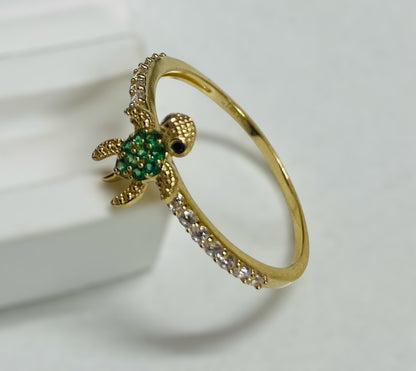 Anillo de Tortuga 14k