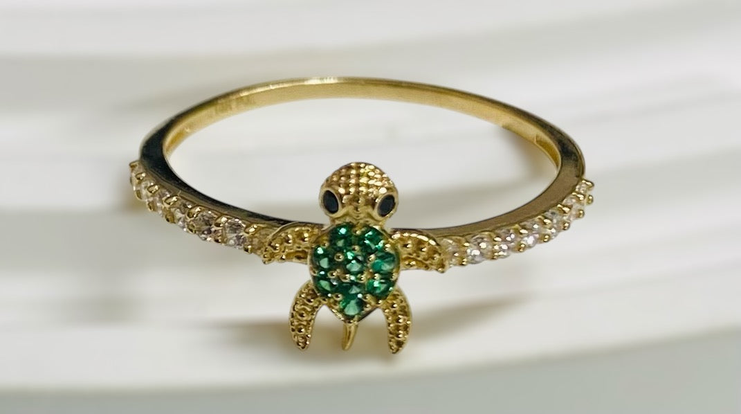 Anillo de Tortuga 14k