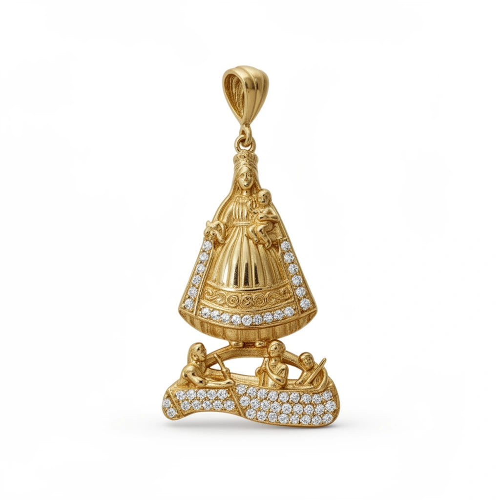 Dije virgen de la caridad mediano 10k