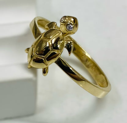 Anillo de tortuga 14k