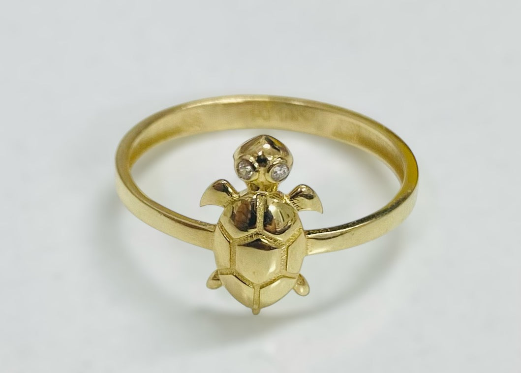 Anillo de tortuga 14k