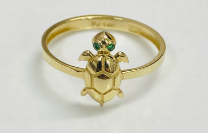 Anillo de tortuga 14k