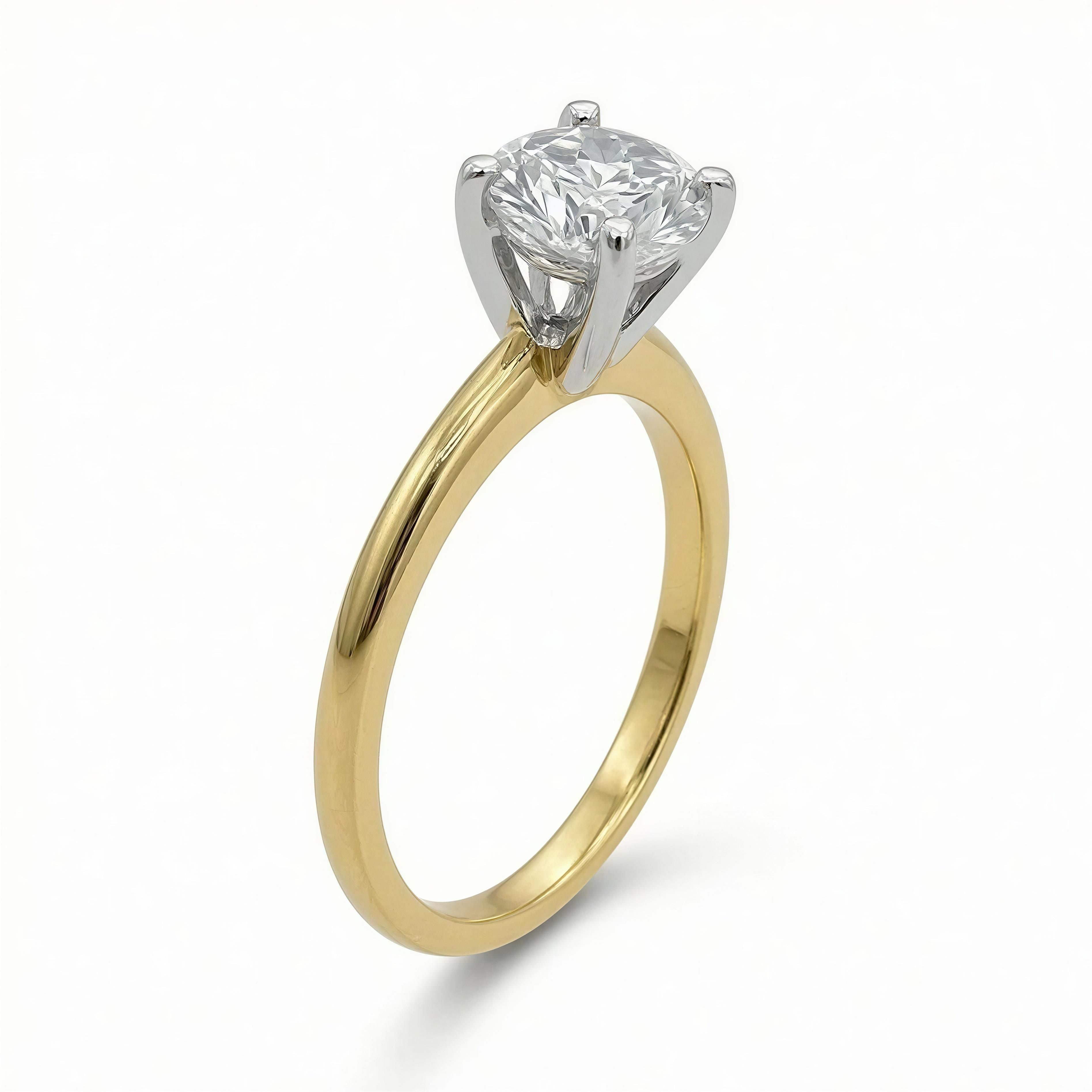 Anillo Mujer 14k Diamante