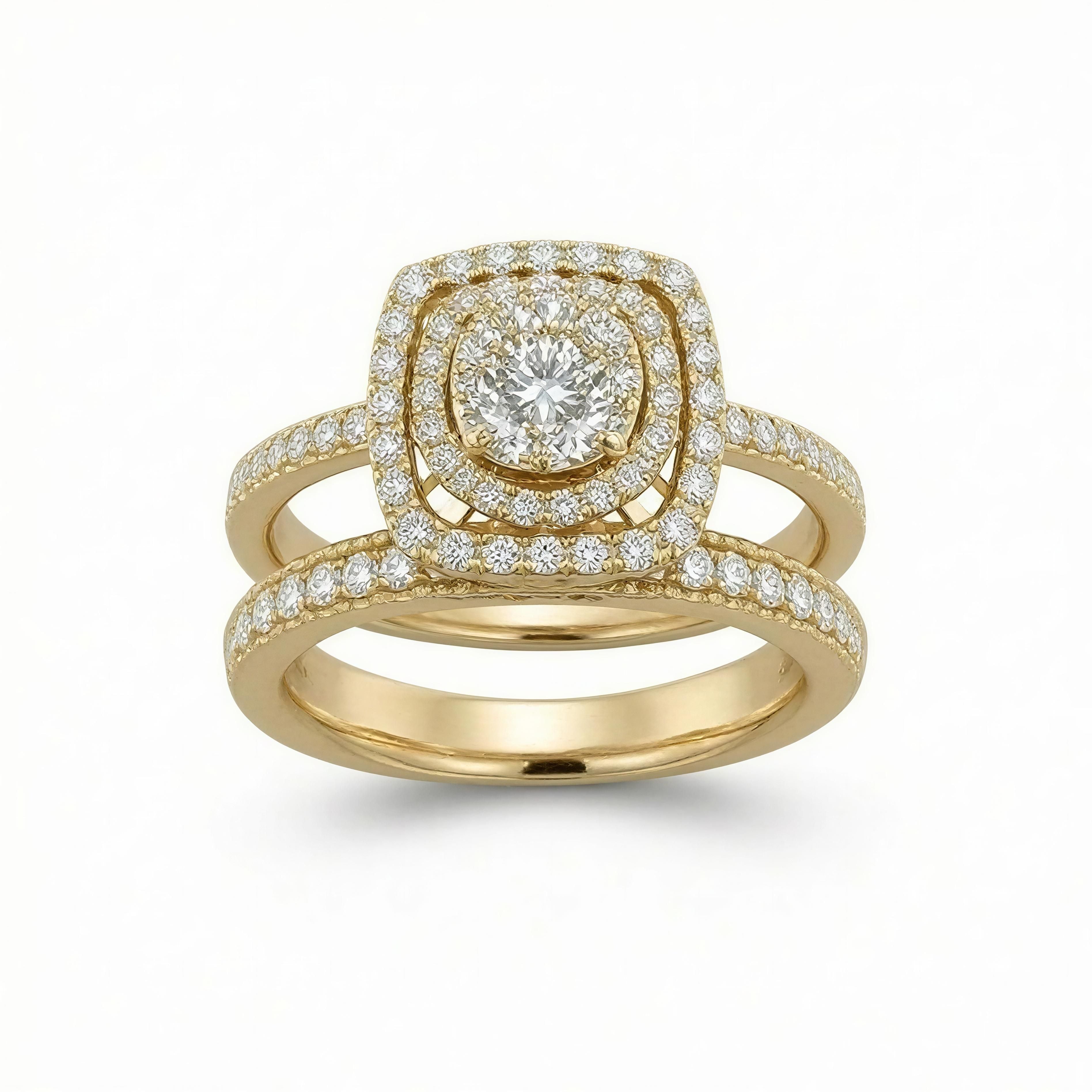 Alianzas de Mujer 14k c Diamante