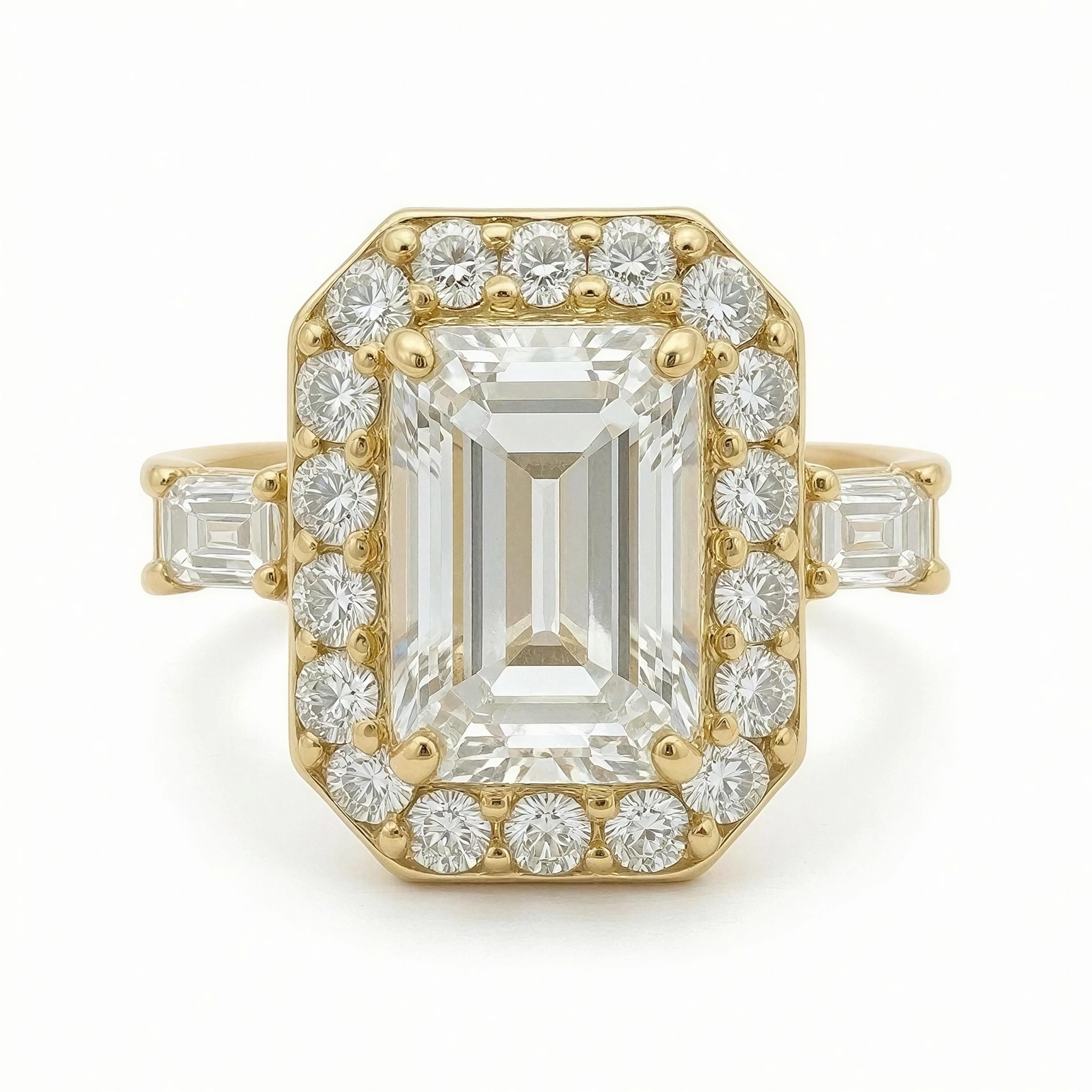 Anillo Mujer 14k con Diamante